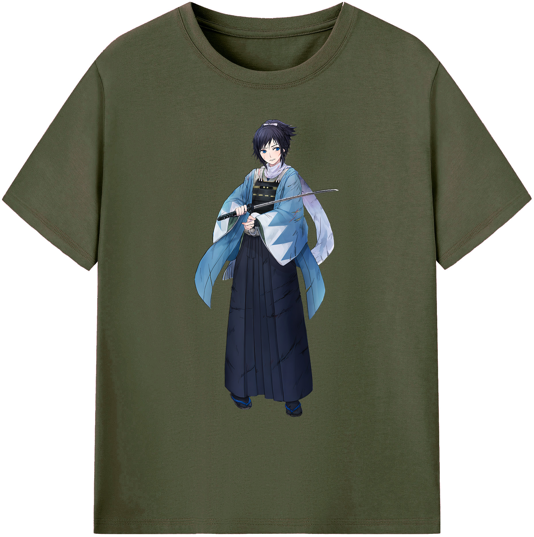 （画像用） 刀剣乱舞 Touken Ranbu 綿100％ メンズ半袖Tシャツ｜肌触りやわらか＆通気性